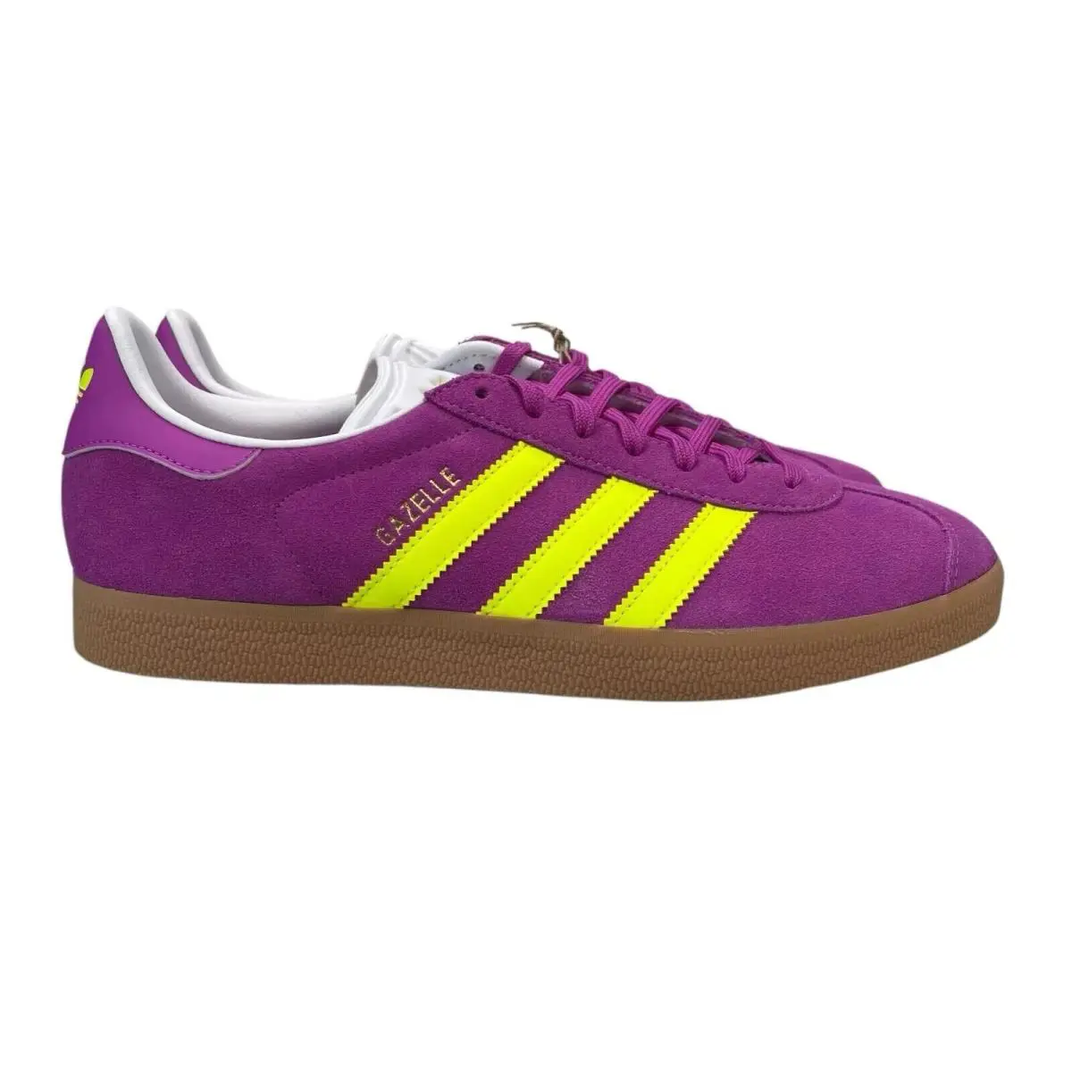 Adidas Originals Gazelle Purple Yellow White Shoes JI1373 Women`s Sz 6.5 - 9.5 - Purple