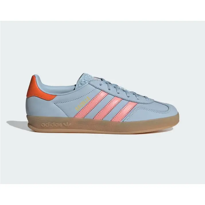 Adidas Originals Gazelle Indoor Wonder Blue Solar Orange Women Shoes JI2720