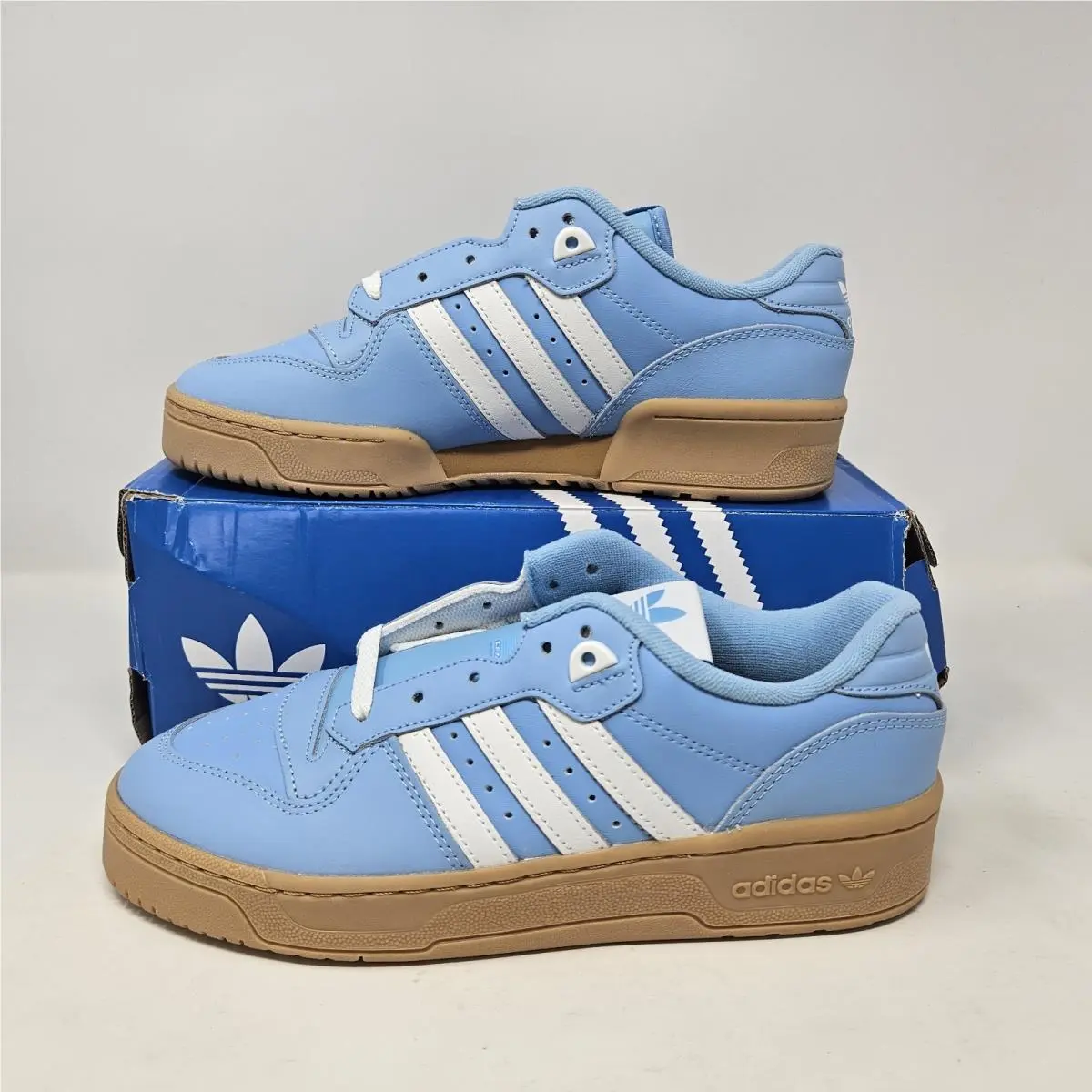 Adidas Rivalry Low Mens Size 10 Shoes JH7149 Blue Gum Bottom Sneakers