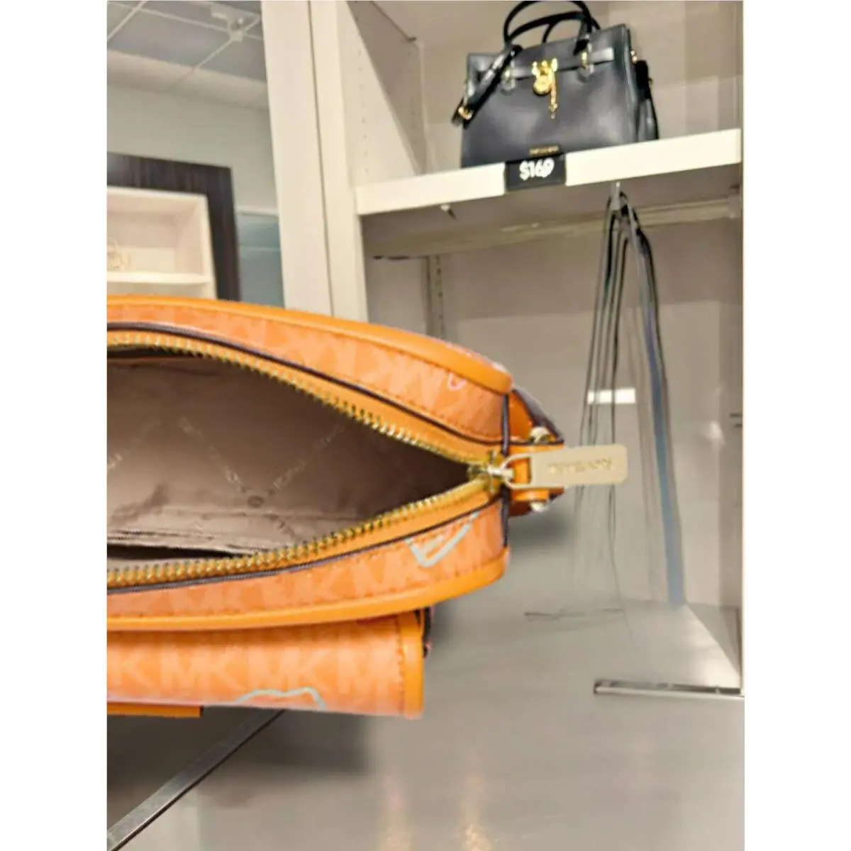Michael Kors  bag  - Michael Bradshaw - Michael Bradshaw - 35T5G2BC0I 35T5S2BC0I - POP ORANGE, Handle/Strap: Beige, Hardware: Gold, Silver