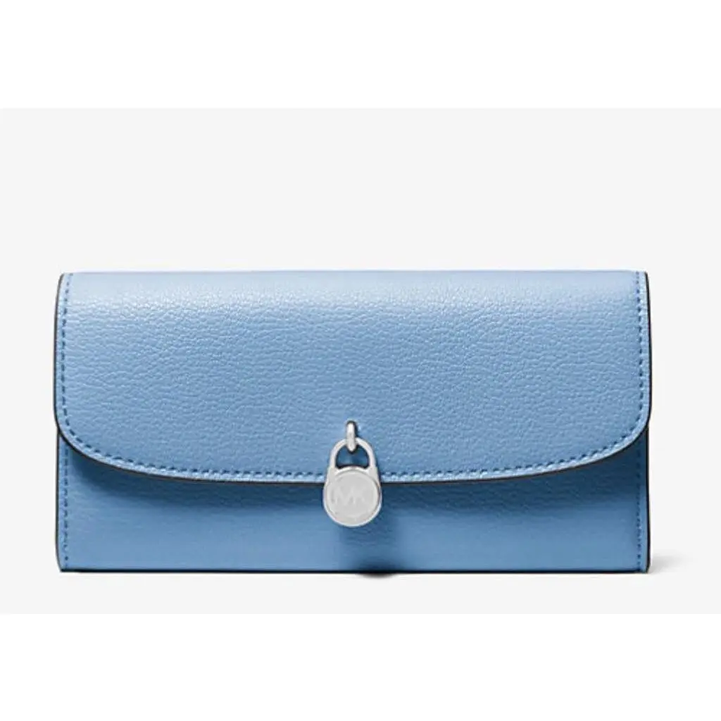 Kors Hamilton Large Leather Continental Wallet Light Sky by Michael Kors