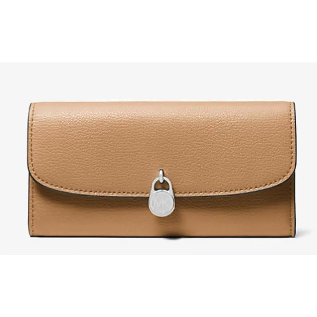 Kors Hamilton Large Leather Continental Wallet Peanut by Michael Kors