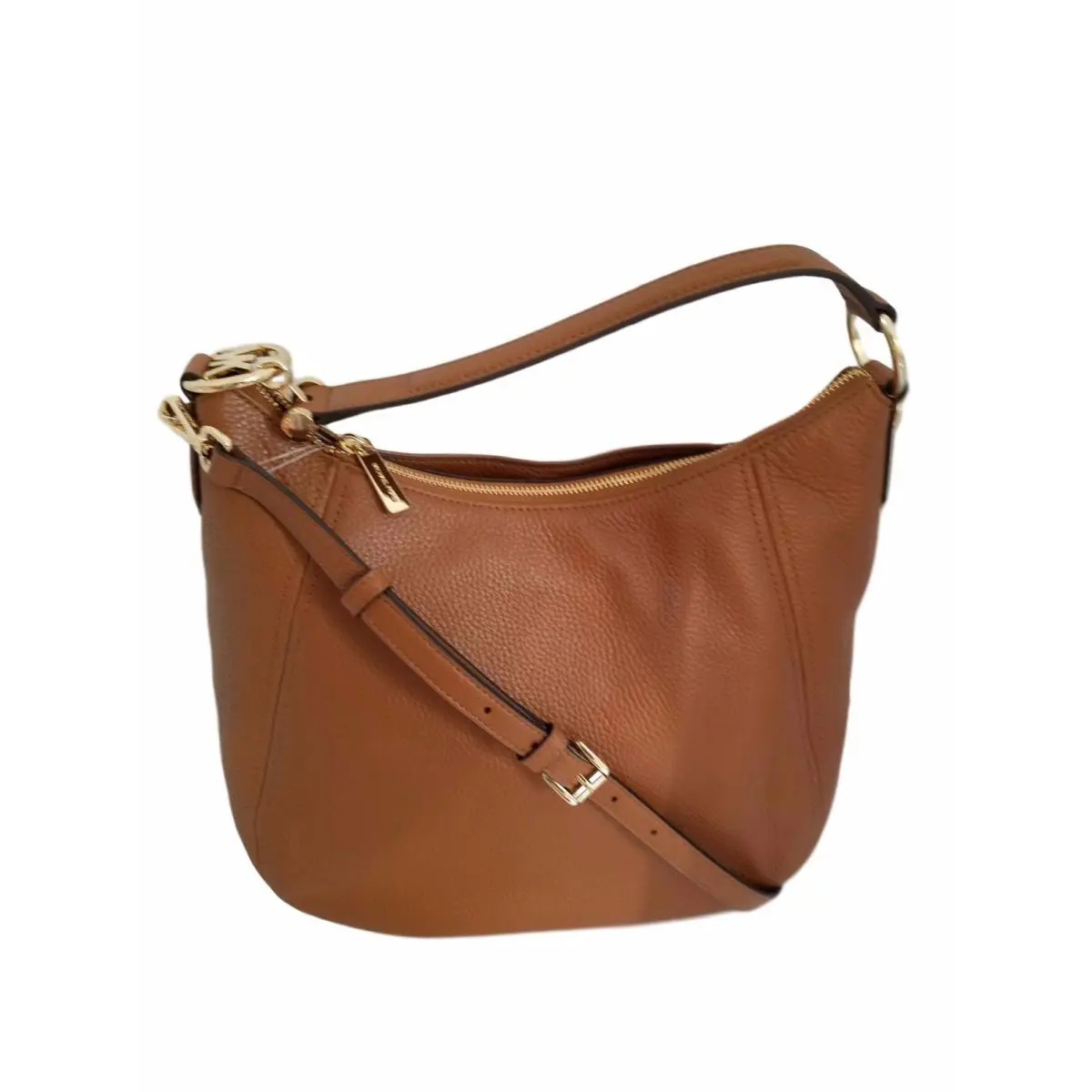 Leather Fulton Large Shoulder Bag Handbag Purse Tote Luggage , Acorn by Michael Kors