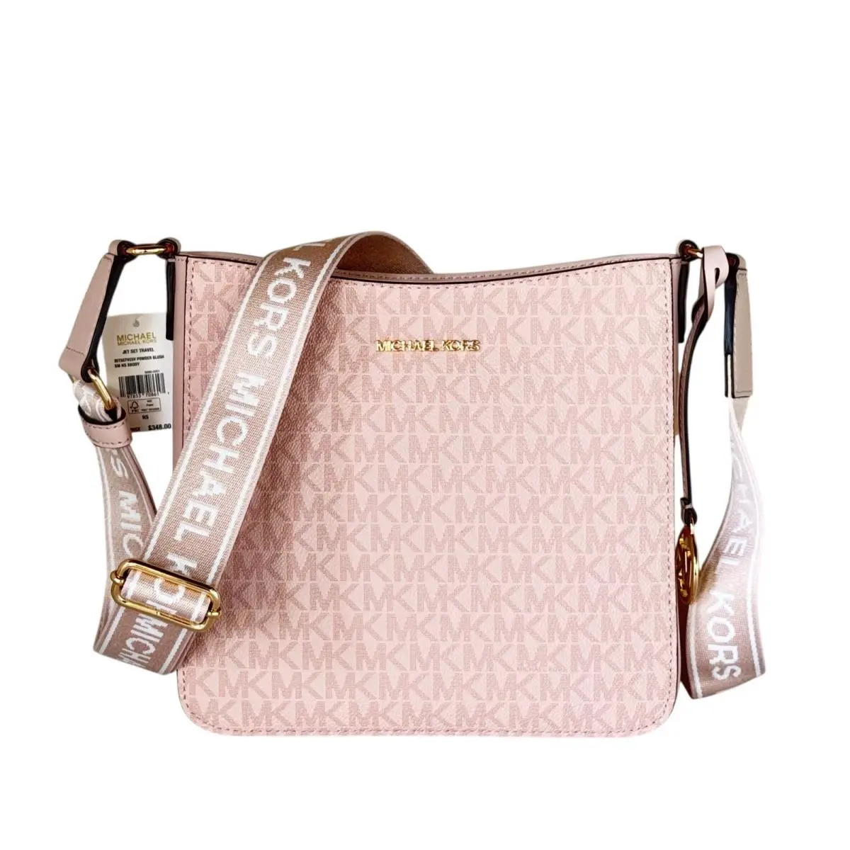 Michael Kors Jet Set Travel Small Shoulder Messenger Bag MK Pink Powder Blush