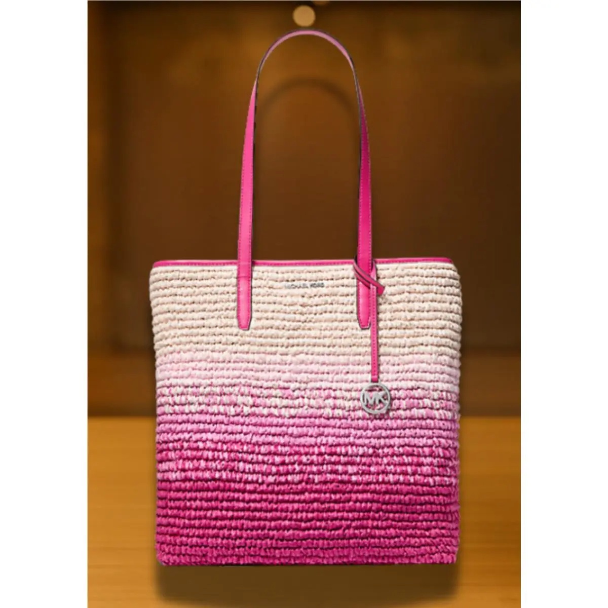 Michael Kors The Michael Bag Large Handbag Purse Shoulder Tote Dragonfruit Women