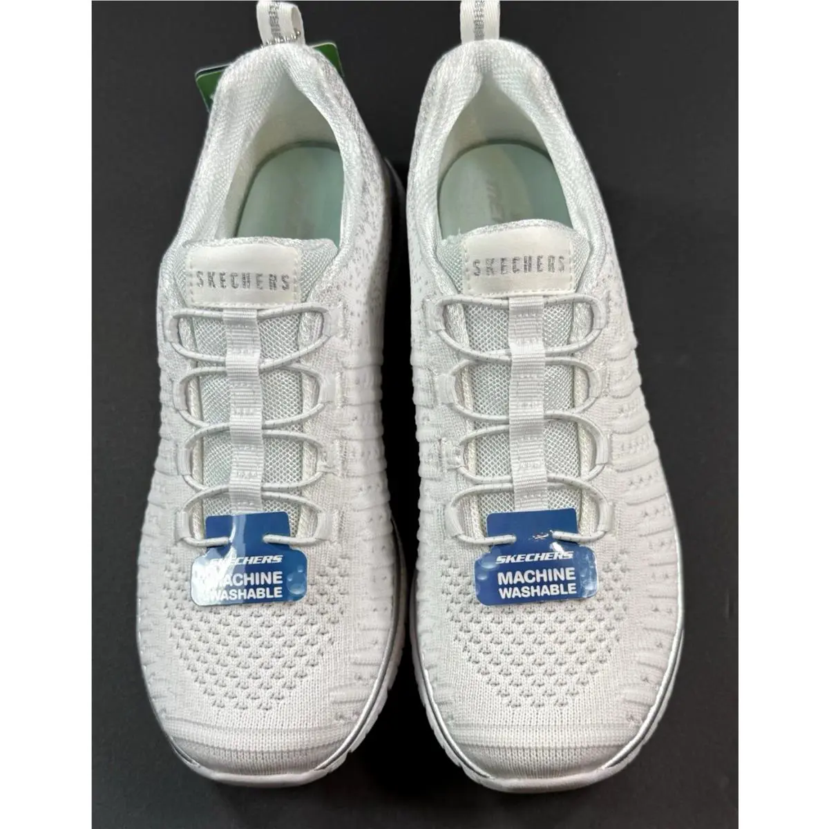 Skechers shoes - Slip Ins - Slip Ins - Lucent - White/Silver 1