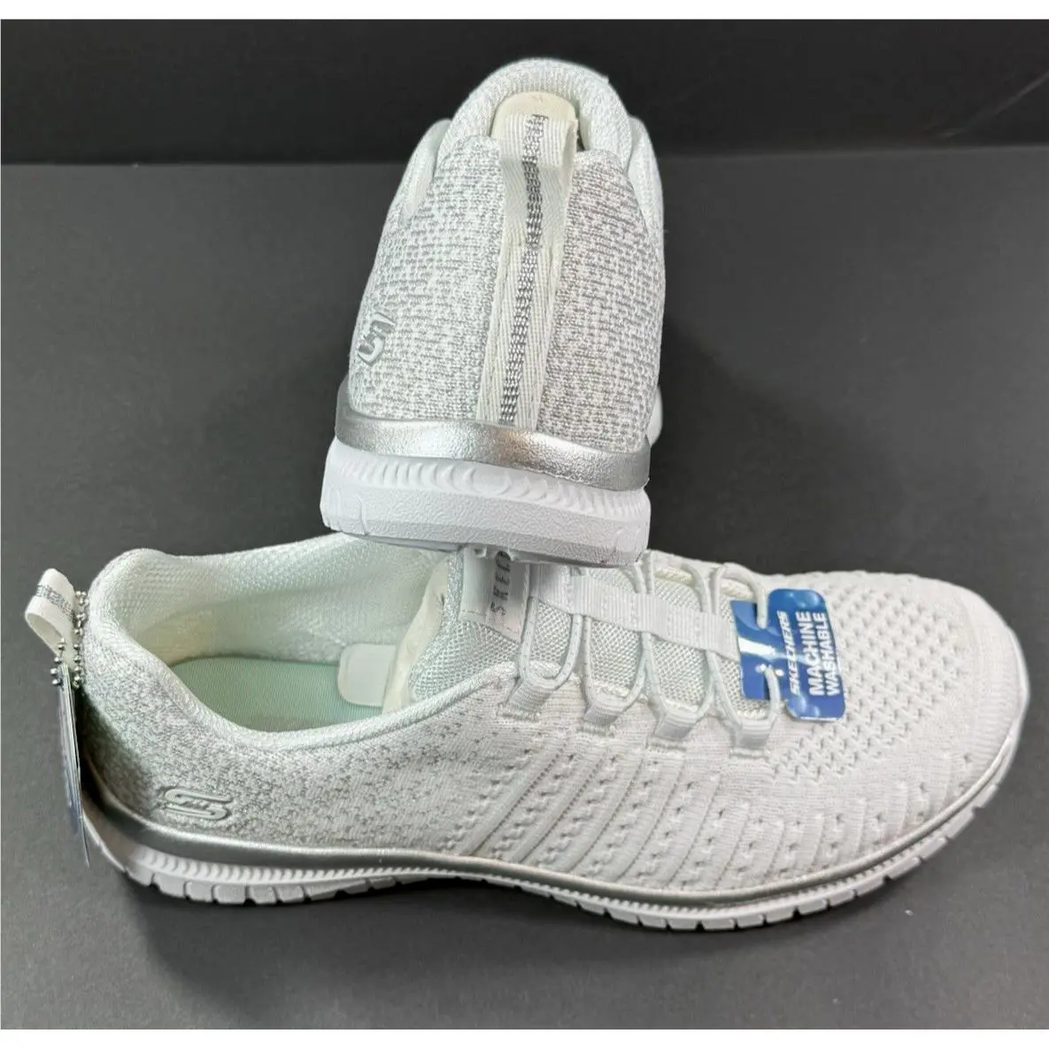 Skechers shoes - Slip Ins - Slip Ins - Lucent - White/Silver 17