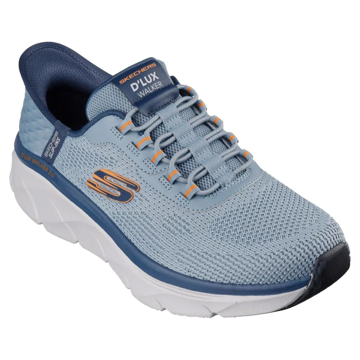 Skechers Shoes Men Extra Wide Slipins Soft Memory Foam Slate Comfort Walk 232446 - Slate