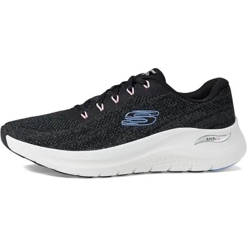 Skechers Womens Arch Fit 2.0 Rich Vision Wide Width 150050W/BKMT - BLACK/MULTI