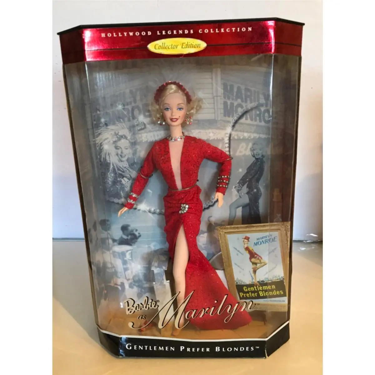 Mattel 1997 Barbie As Marilyn Monroe Gentlemen Perfer Blondes AQ