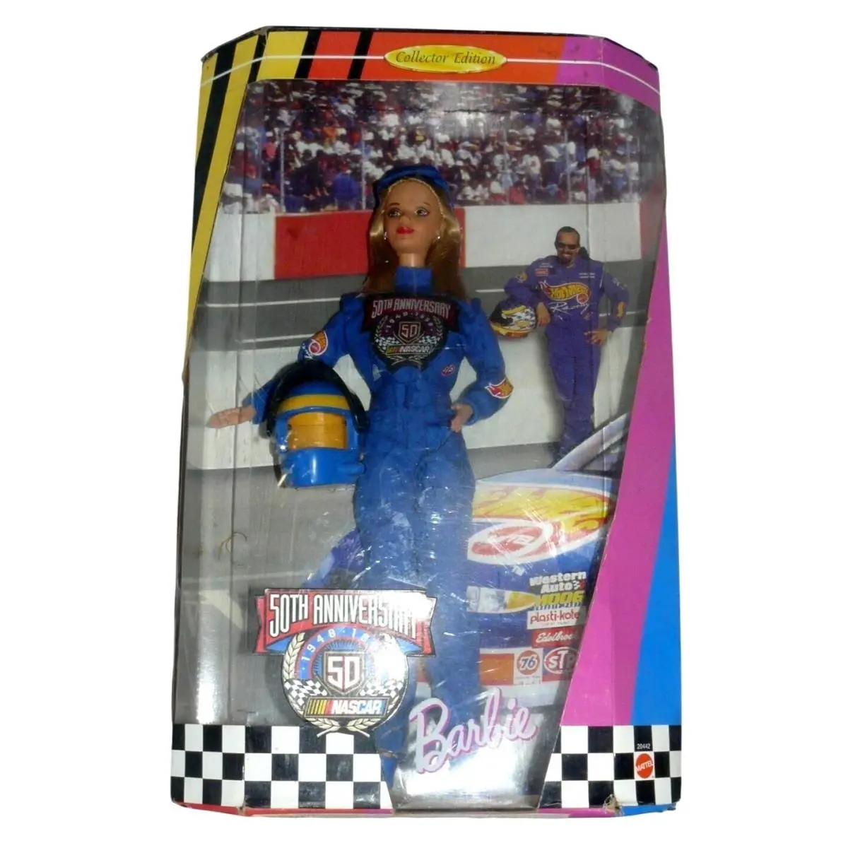Barbie Nascar 50th Anniversary Collector Doll Mattel Coa Vintage