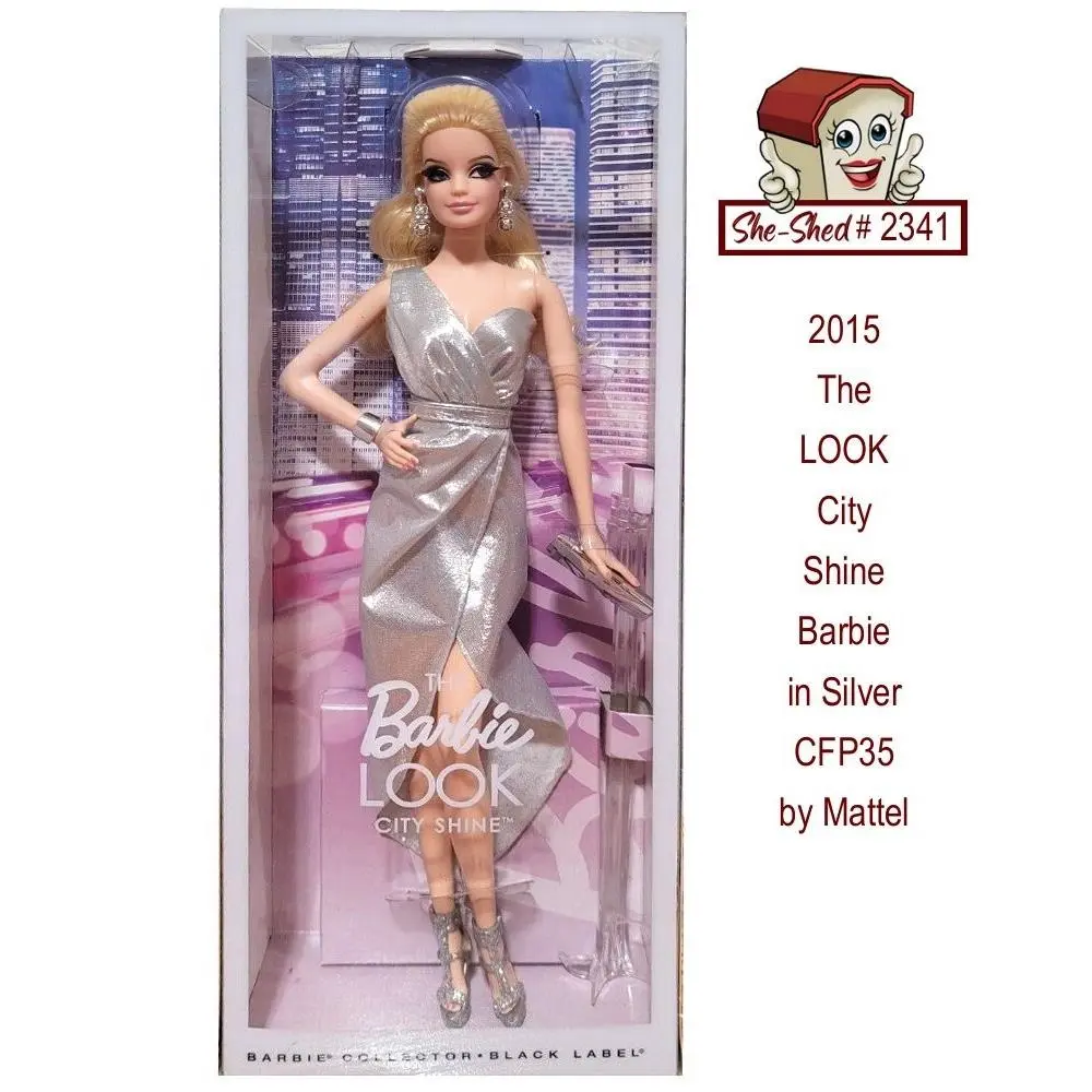 The Look 2015 City Shine Barbie Barbie in Silver CFP35 by Mattel Look Collection