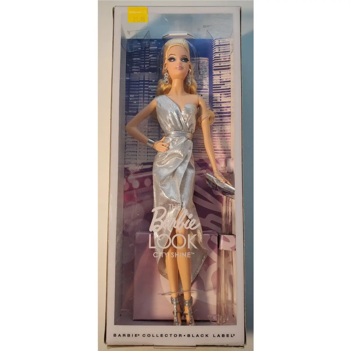 The Look 2015 City Shine Barbie in Silver CFP35 by Mattel - Nrfb See Description