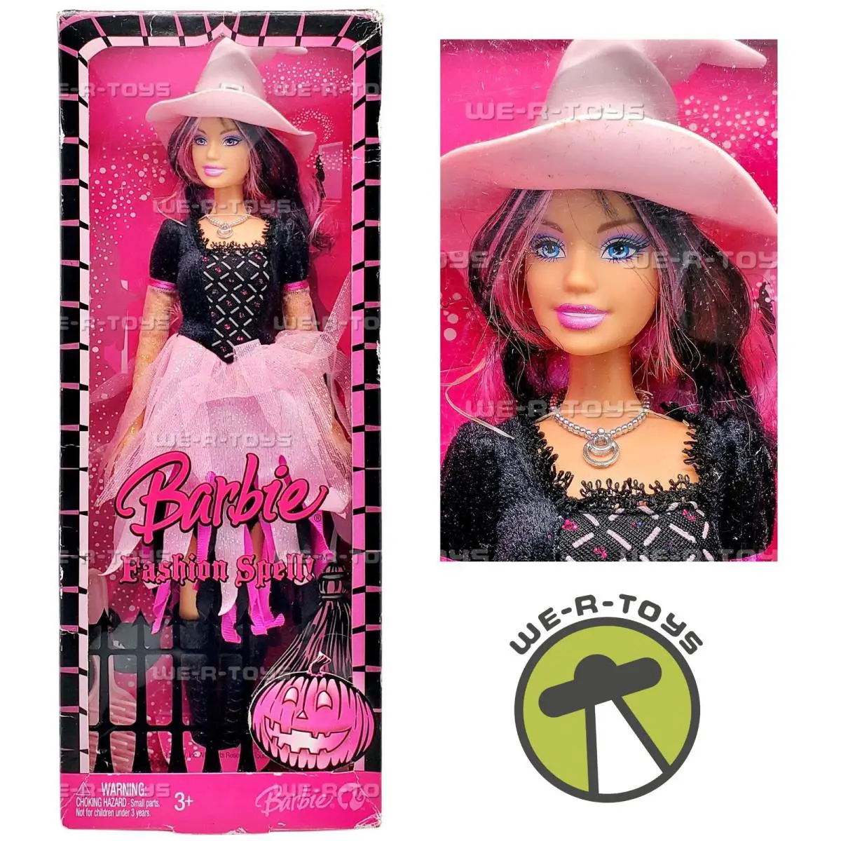 Barbie Fashion Spell in Witch Costume Doll 2008 Mattel M3523
