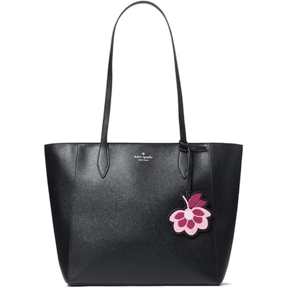 New Kate Spade New York Dana Flower Tote Bag Handbag Purse - Black
