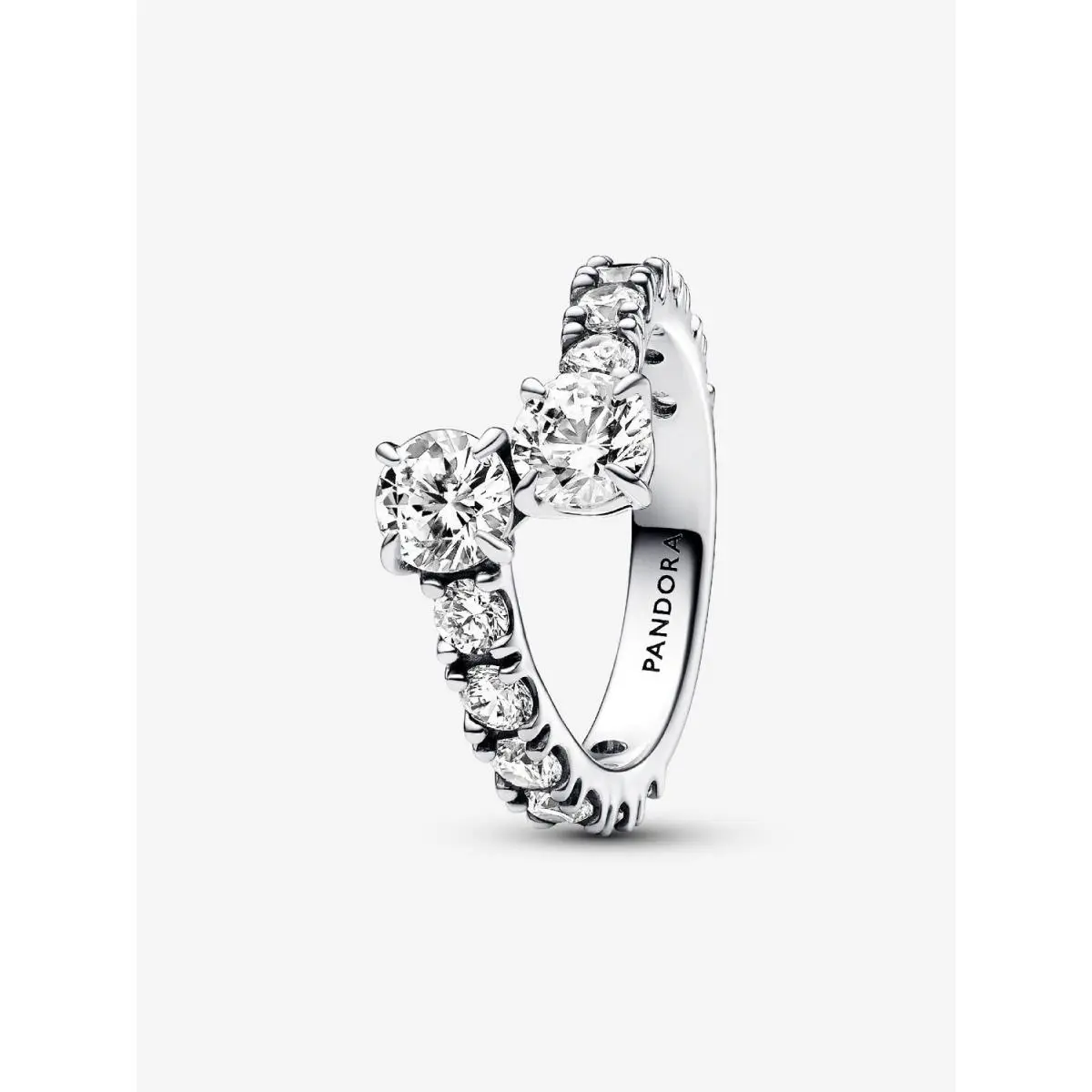 Pandora Sparkling Overlapping Band Ring-193149C01