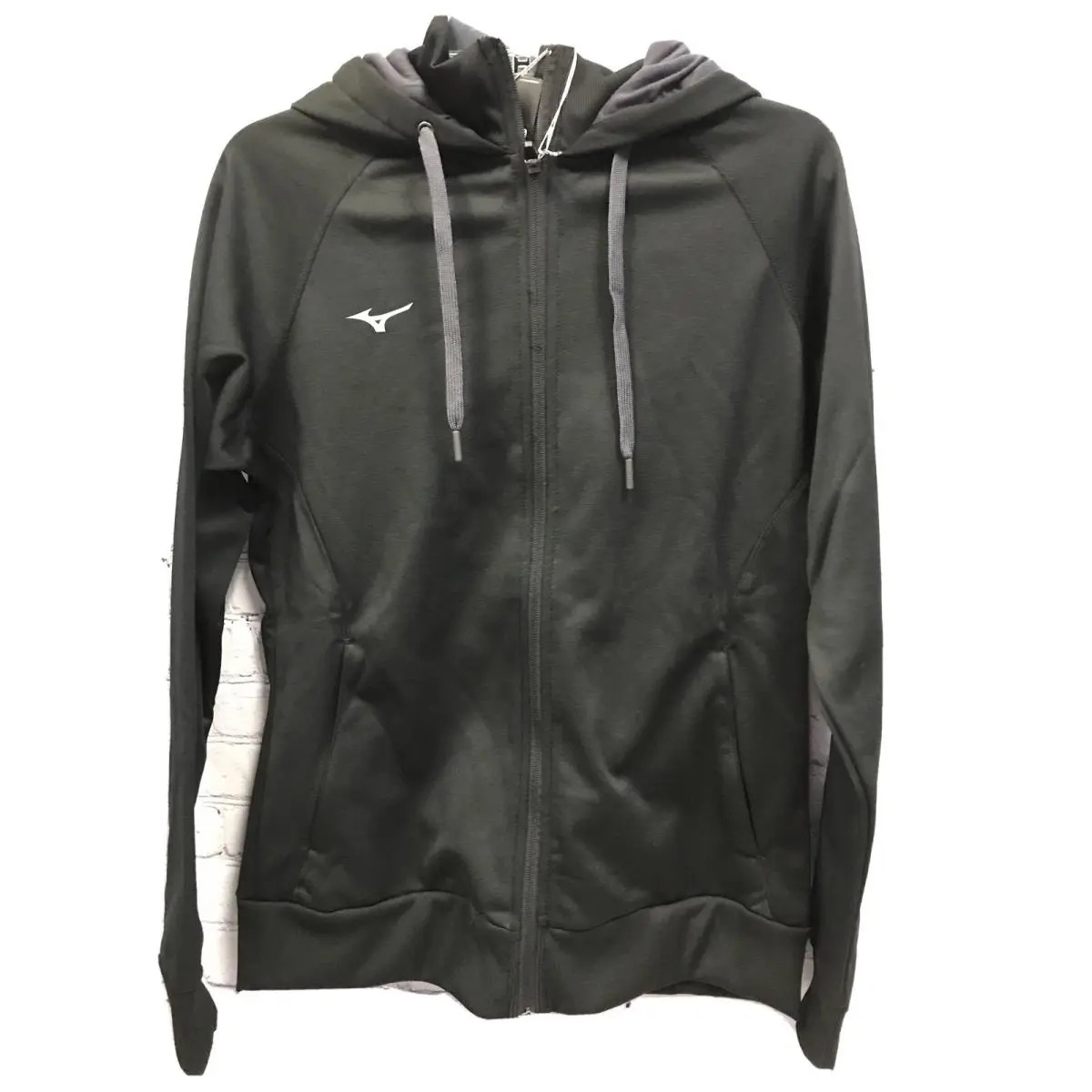 Mizuno Womens Track Running Jacket Black Size Medium