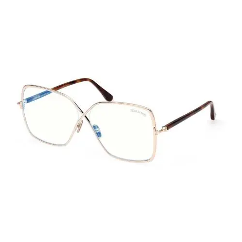 Tom Ford TF5841-B 028 Butterfly Shiny Rose Gold 59 mm Women`s Eyeglasses Frame
