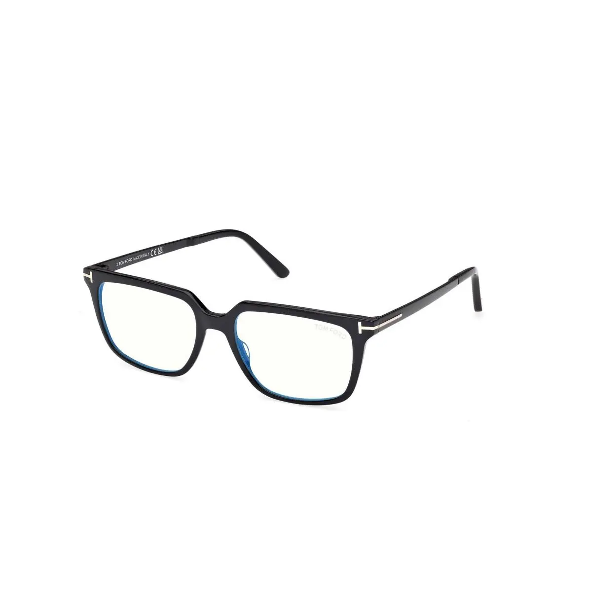Tom Ford FT6039 B 001 Shiny Black Demo Lens 54 mm Men`s Eyeglasses