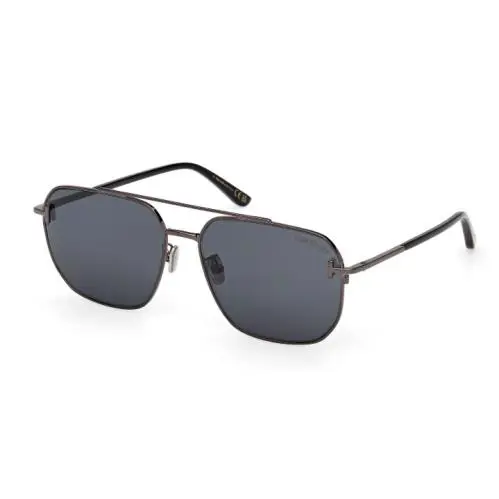 Tom Ford FT1249-K 08A Smoke/ Shiny Gunmetal 61 mm Men`s Sunglasses
