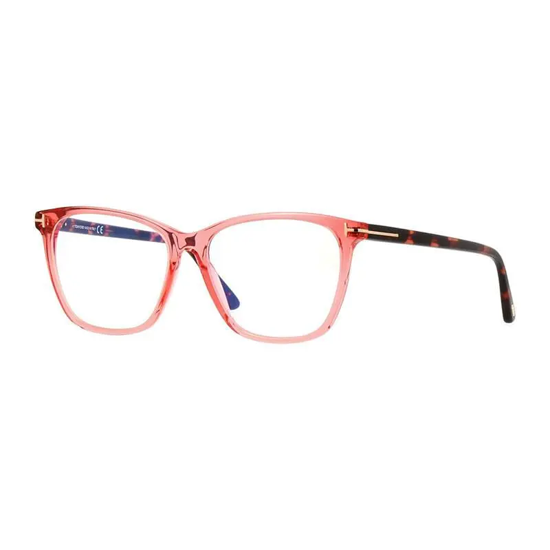 Tom Ford FT5762-B 074 Transparent Pink/havana 55mm Eyeglasses