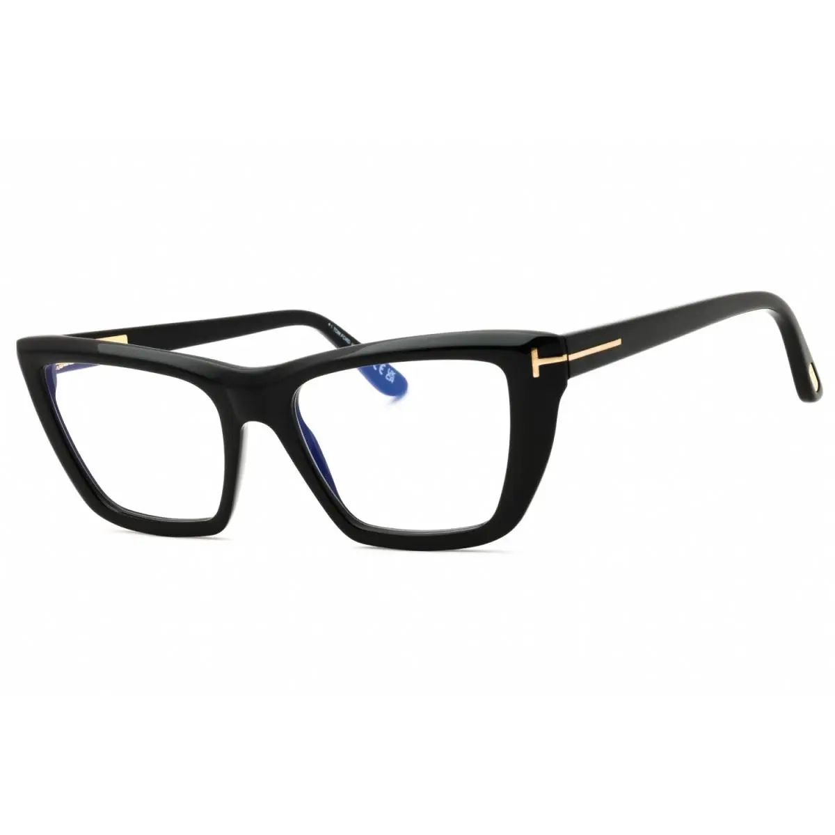 Tom Ford FT6047 B 001 Shiny Black Demo Lens 54 mm Women`s Eyeglasses