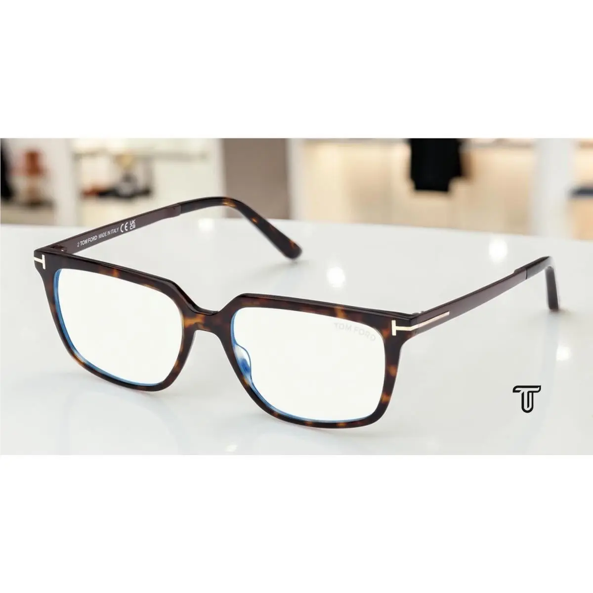 Tom Ford FT6039 B 052 Dark Havana Demo Lens 54 mm Men`s Eyeglasses
