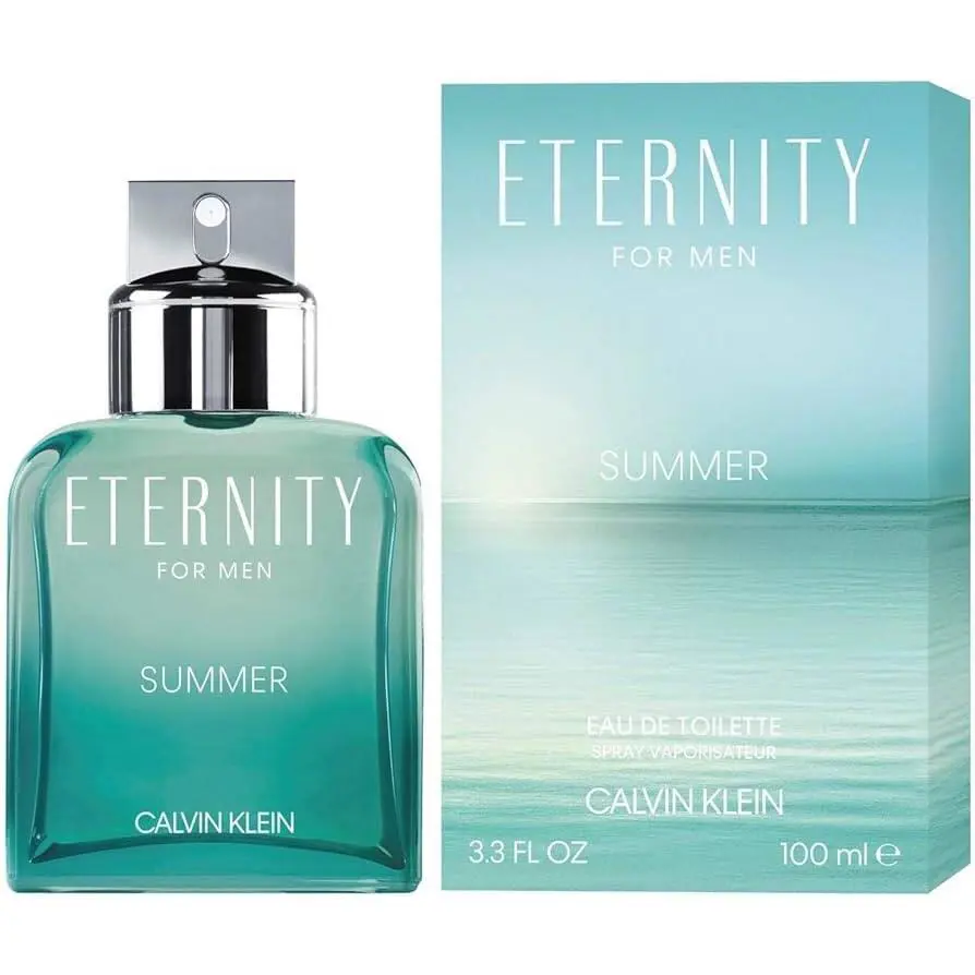 Men Calvin Klein Eternity Summer 2020 3.4 Oz- 100ml Edt Spray/ /rare