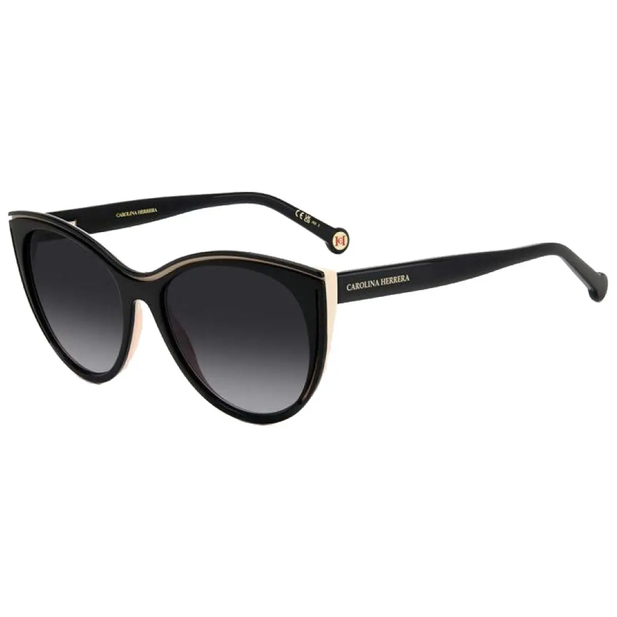 Carolina Herrera Women`s Black/nude Cat Eye Sunglasses - HER0142S-0KDX-9O