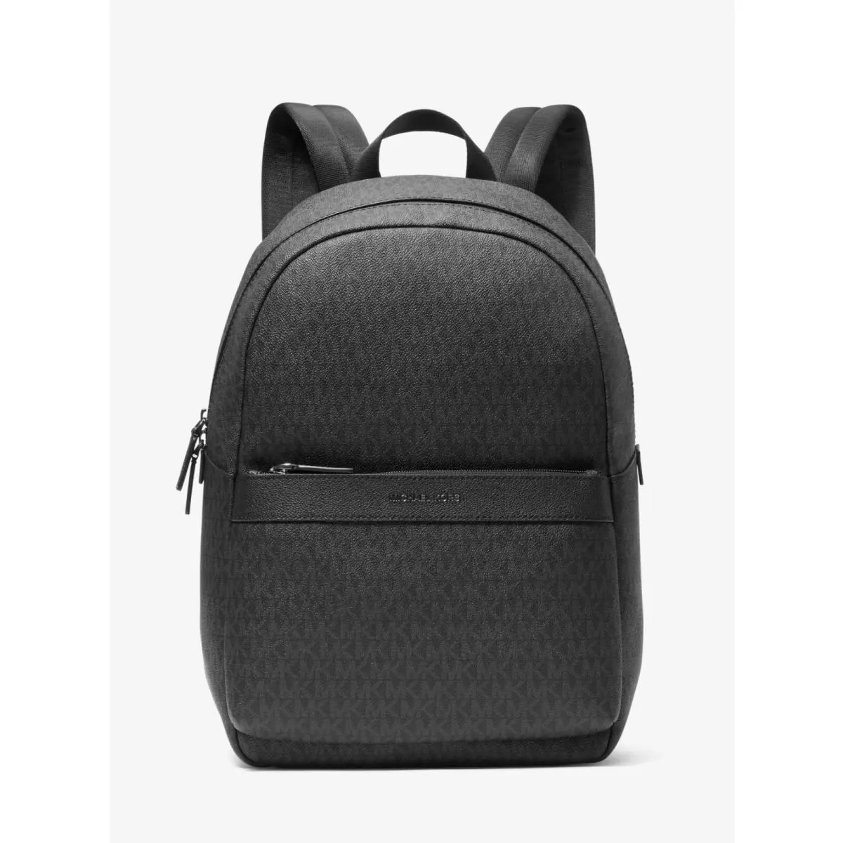 Michael Kors Greyson Logo Backpack Black with Gunment-tone Hardware