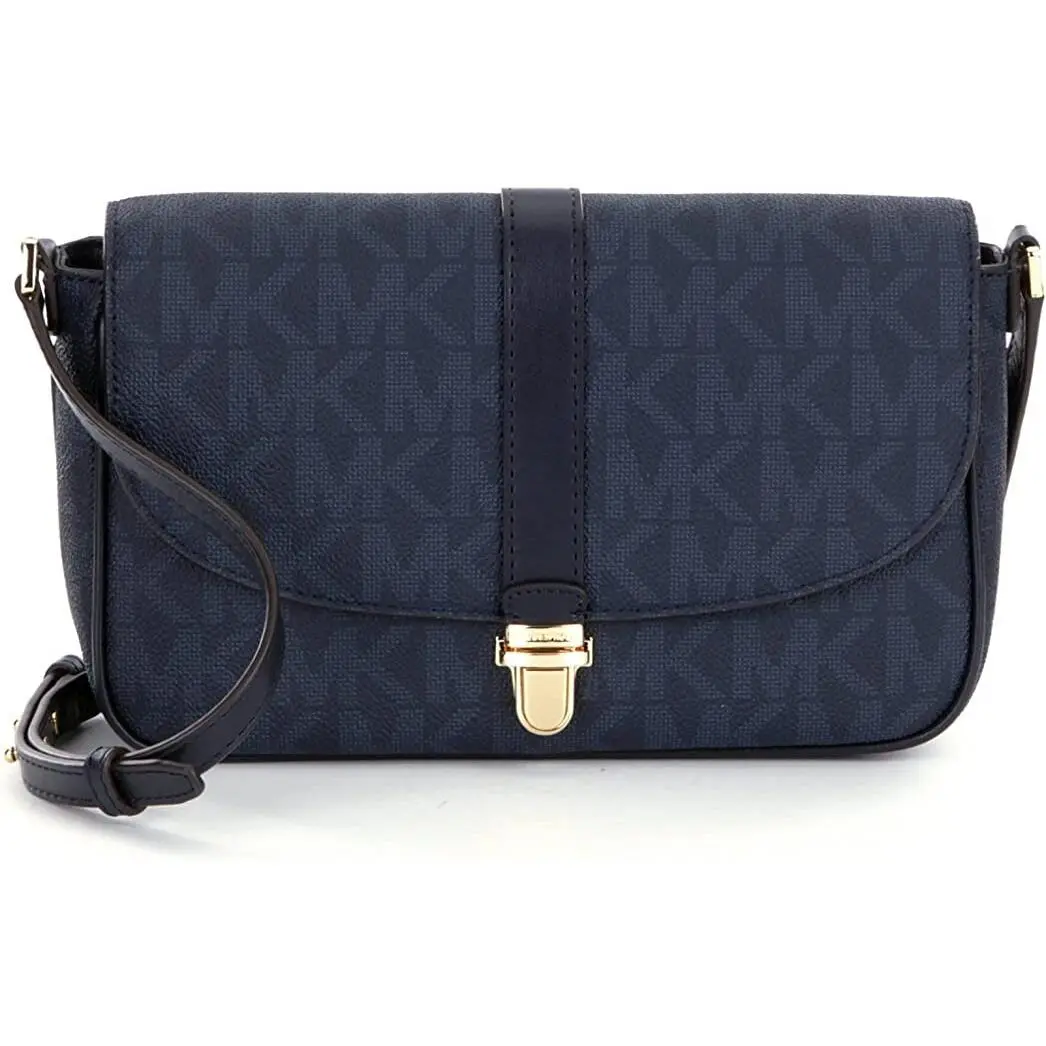 Michael Kors Women`s Charlton Large Crossbody Signature Baltic Blue
