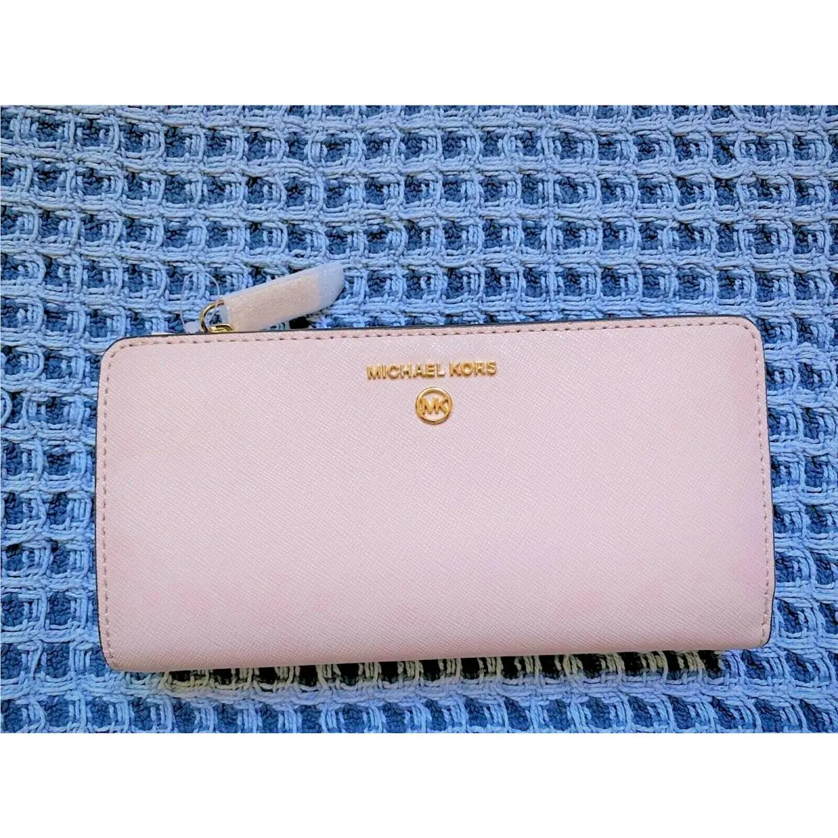 Michael Kors Jet Set Charm Saffiano Leather Continental Wallet Soft Pink