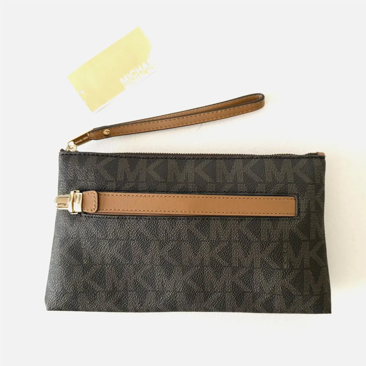 Michael Kors Charlton Medium Wristlet Wallet Brown