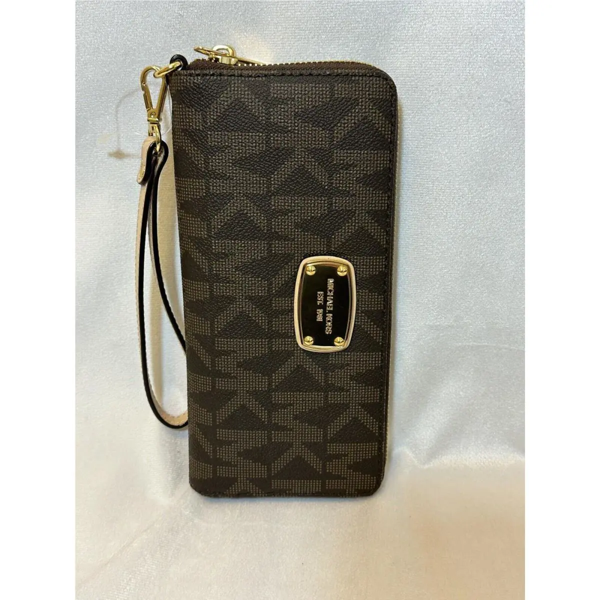 Michael Kors Jet Set Travel Continental One Size Wallet Clutch Brown