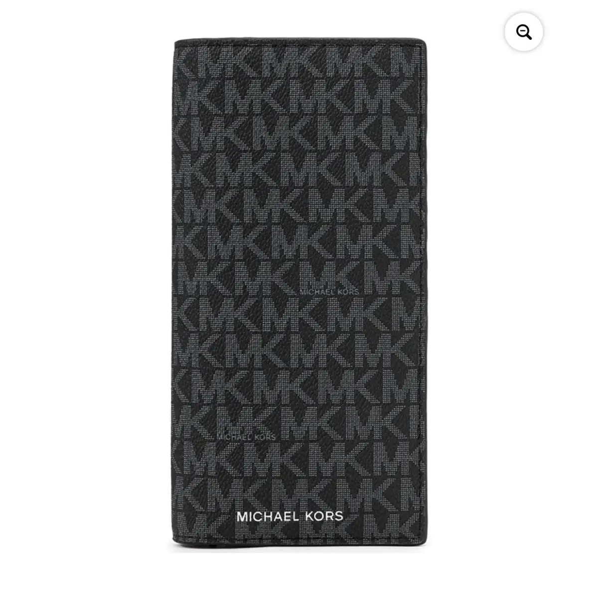 Michael Kors Cooper Flap Wallet Large MK Signature Black