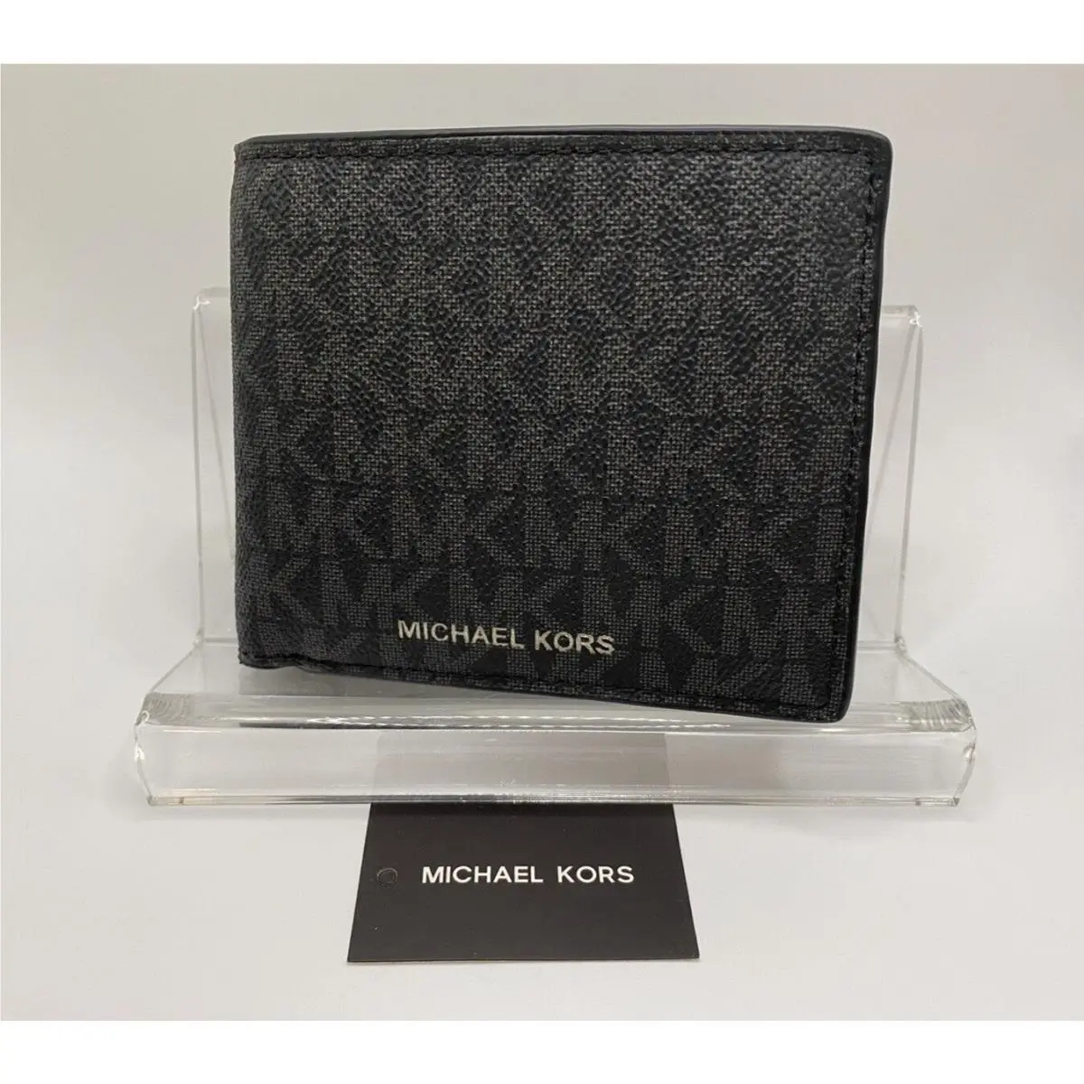 Michael Kors Cooper Logo Billfold Wallet with Coin Pouch Black 36U9LCRF3B