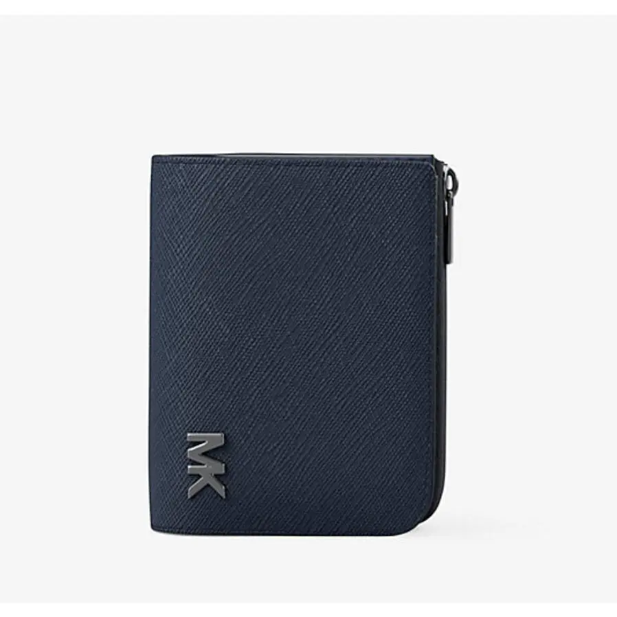 Michael Kors Men Cooper Saffiano Leather Folio Wallet In Navy