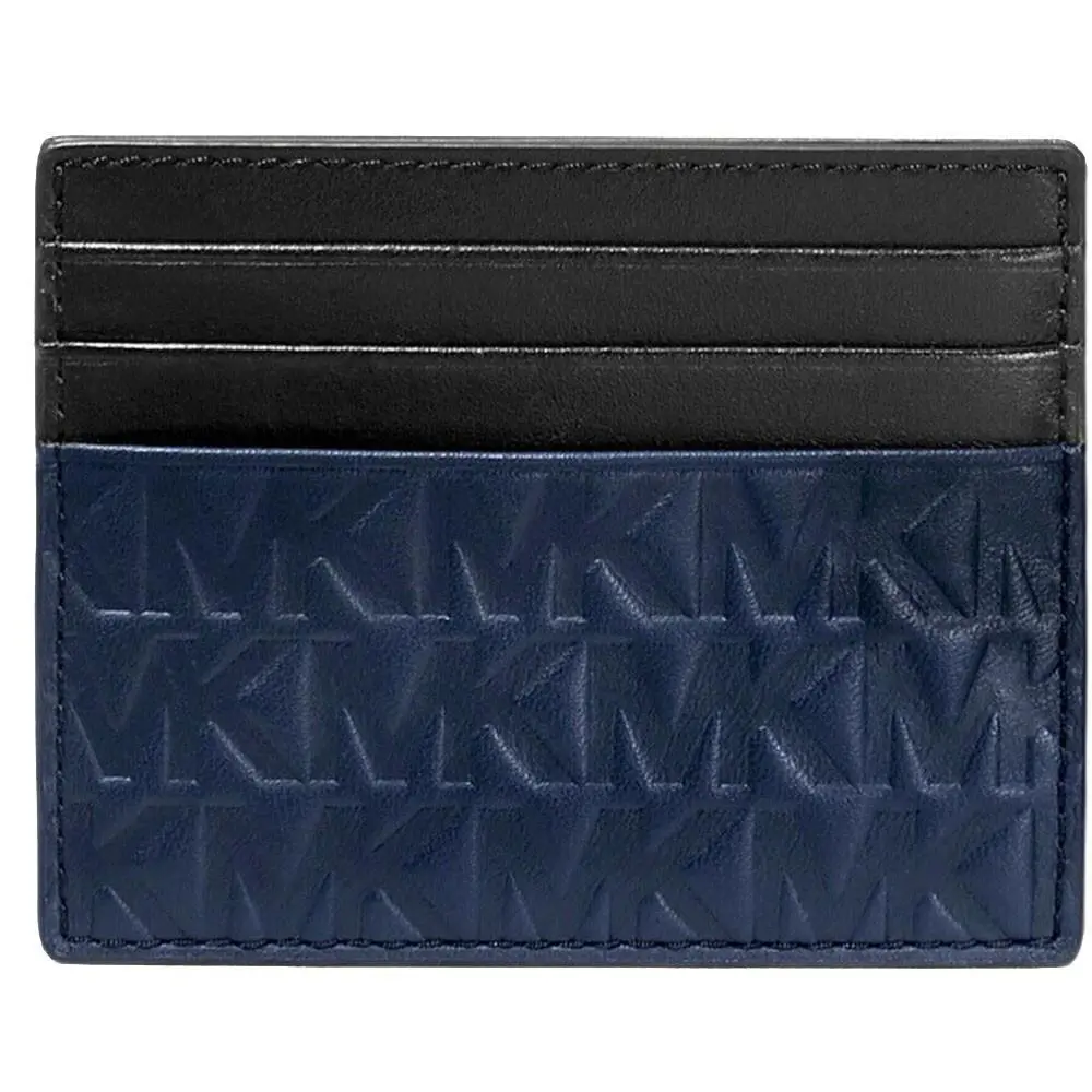 Michael Kors Men`s Tall Embossed Leather Card Case