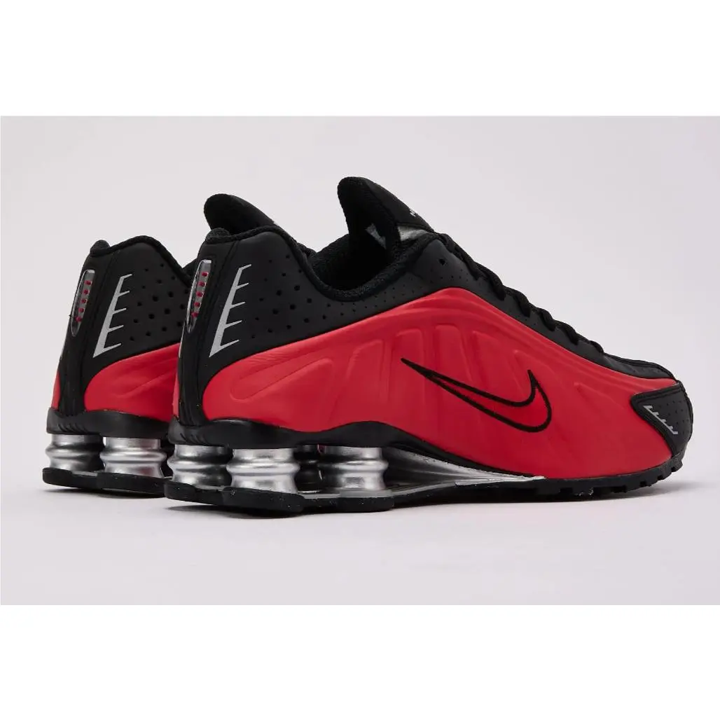 Nike shoes - Nike Shox R4 - Shox - University Red/Metallic Silver/Black 9