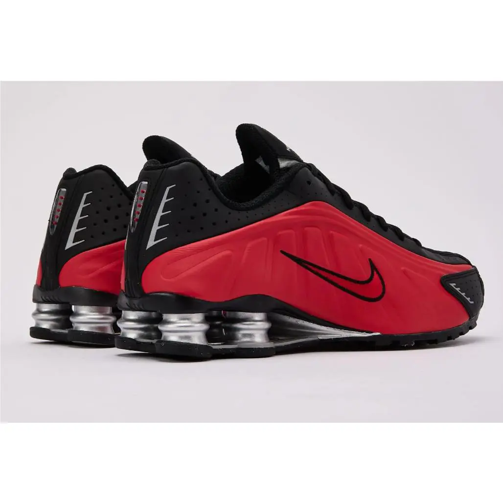 Nike shoes - Nike Shox R4 - Shox - University Red/Metallic Silver/Black 9