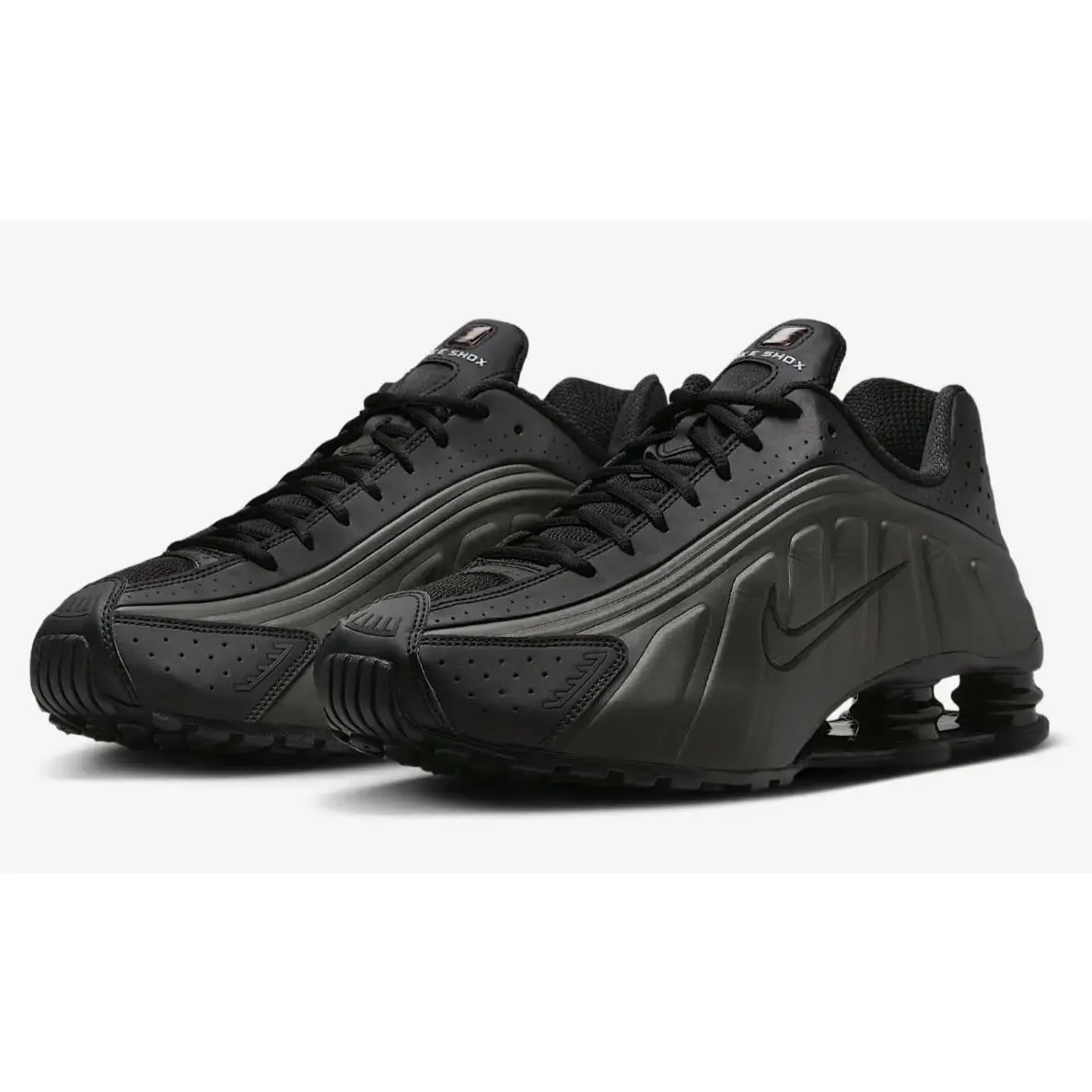 Nike shoes - Nike Shox R4 - Shox - Black/Black/Light Crimson/Black 0