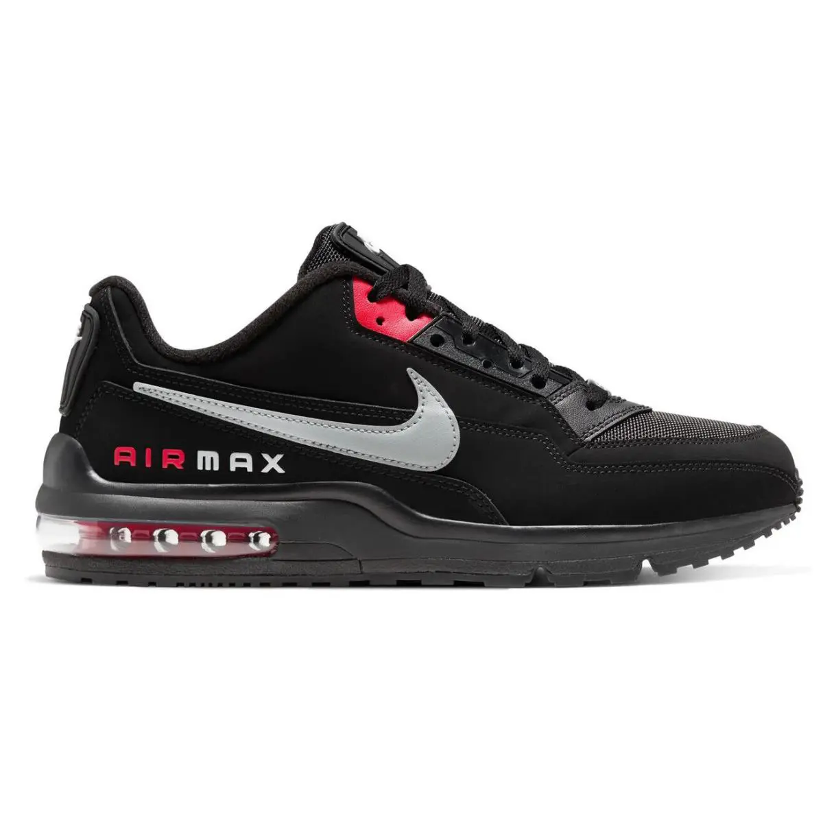 Nike Air Max Ltd 3 Men`s Casual Shoes Black Grey Red US Sizes 7-14 - Black/Light Smoke Grey/University Red