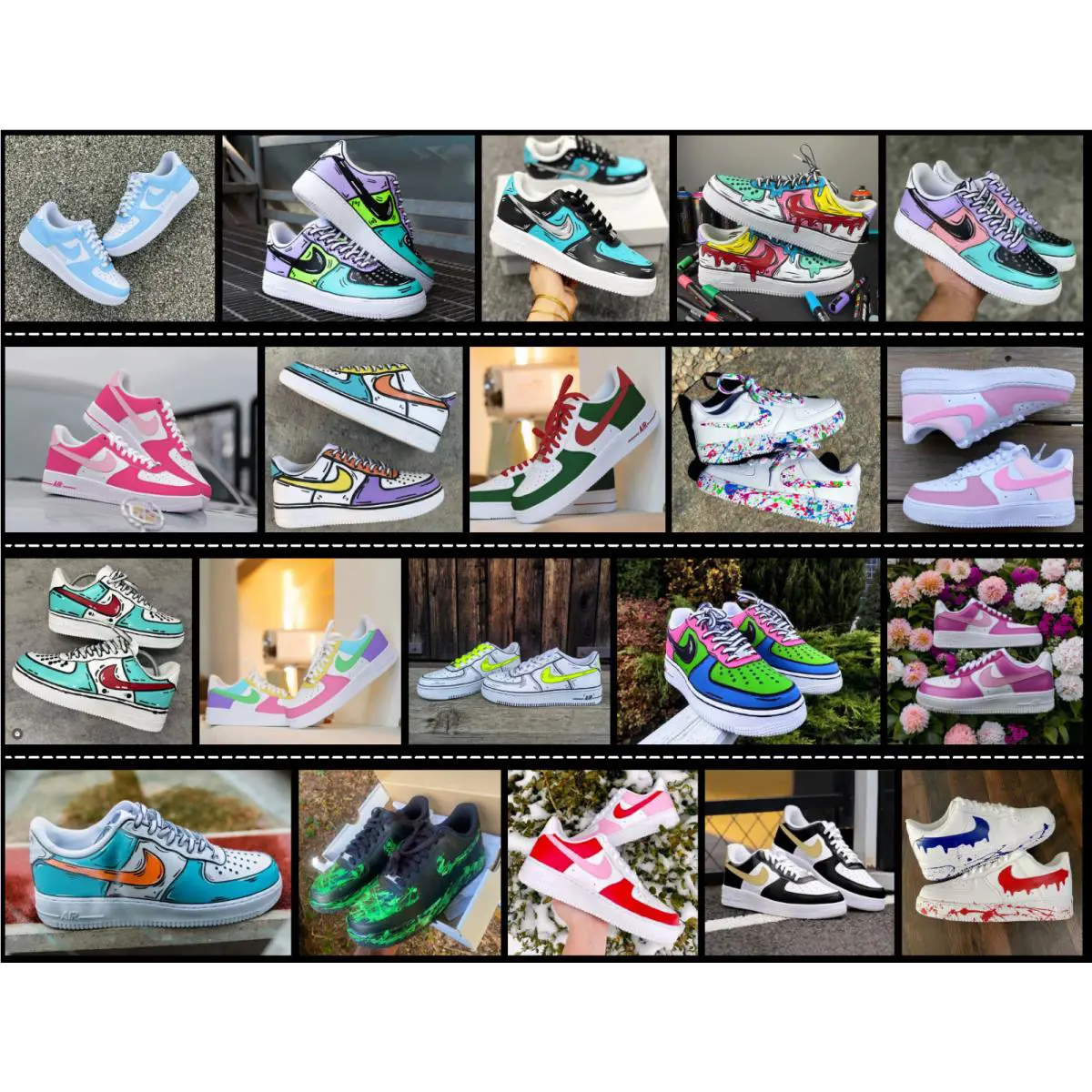 Nike shoes - Nike Air Force 1 - Air Force - DD8959-100 - Black 12