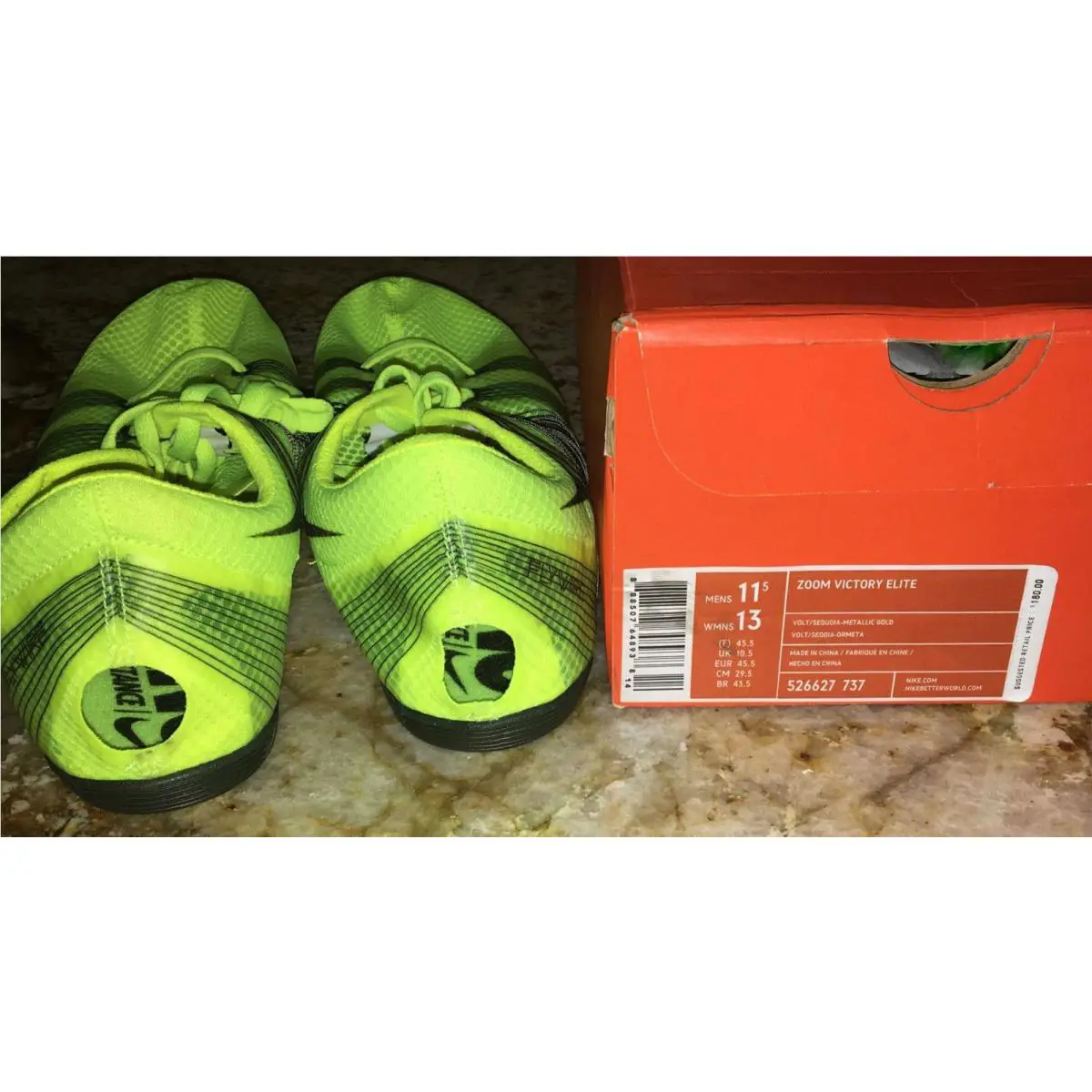 Nike shoes - NIKE Victory Elite Carbon - Victory Elite Carbon - 526627 - Yellow 4