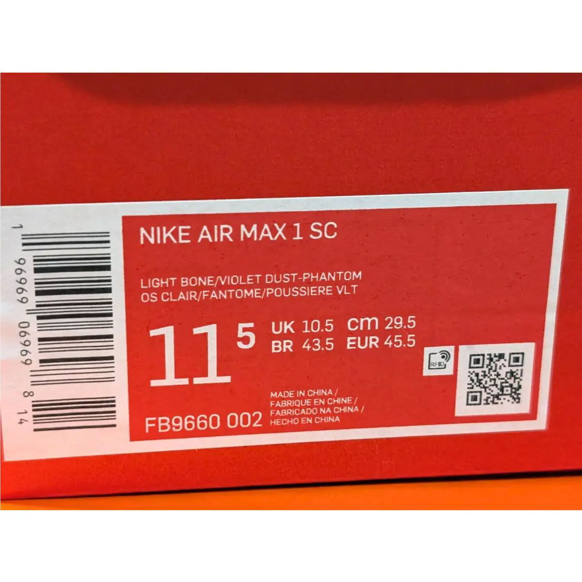 Nike shoes - Nike Air Max 1 SC - FB9660-002 - Light Bone/Voplet Dust 9