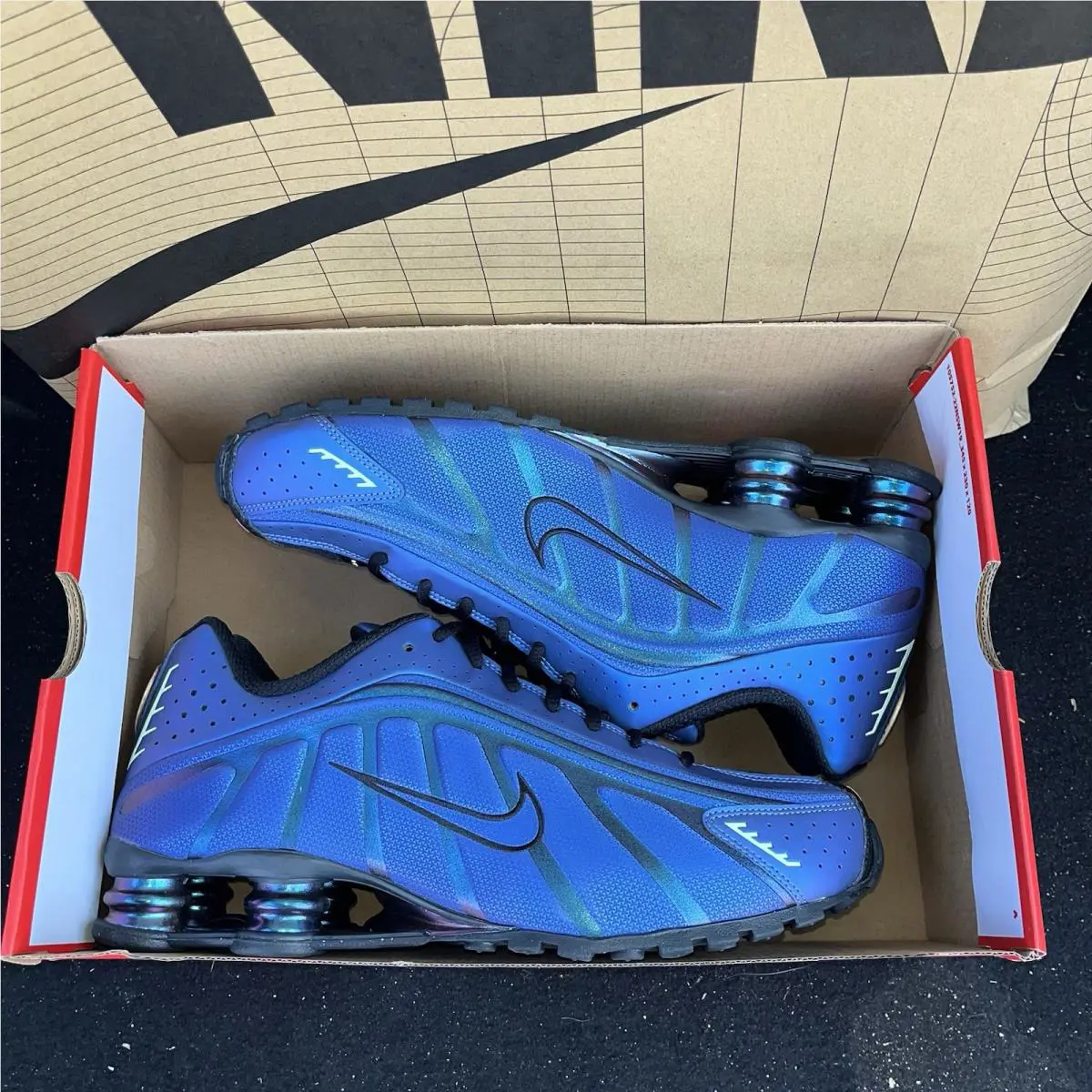 Nike shoes - Nike Shox - Shox - Hq3446-001 - Blue 4