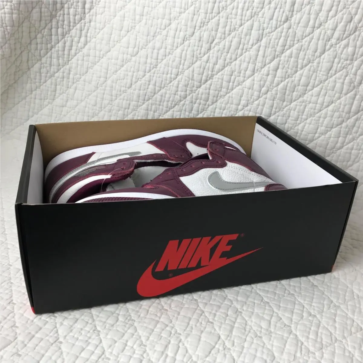Nike shoes - Air Jordan 1 - Air - 575441-611 - Bordeaux/Metallic Silver White 11