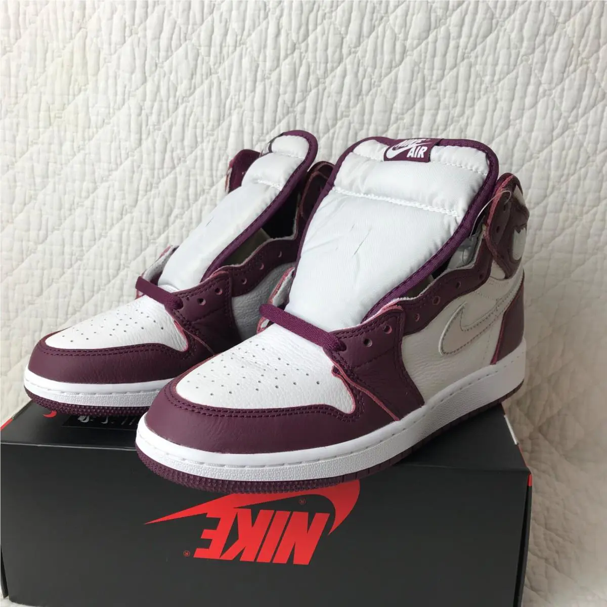 Nike shoes - Air Jordan 1 - Air - 575441-611 - Bordeaux/Metallic Silver White 5