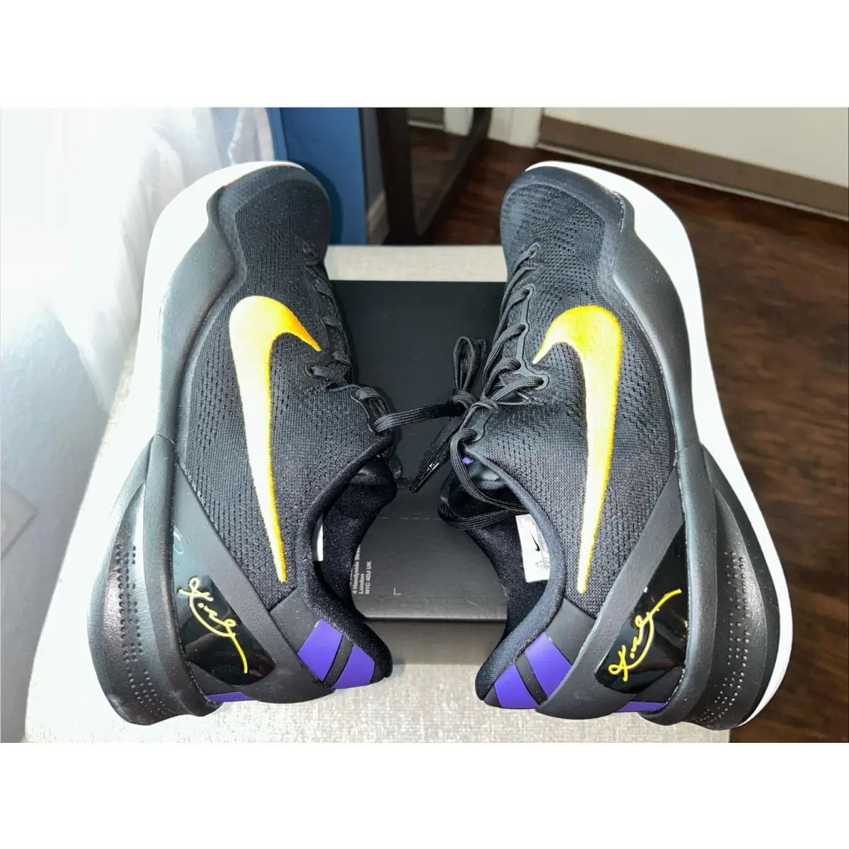 Nike shoes - Nike Kobe 8 System - Kobe System - HF9550-001 - Black University Gold White 8