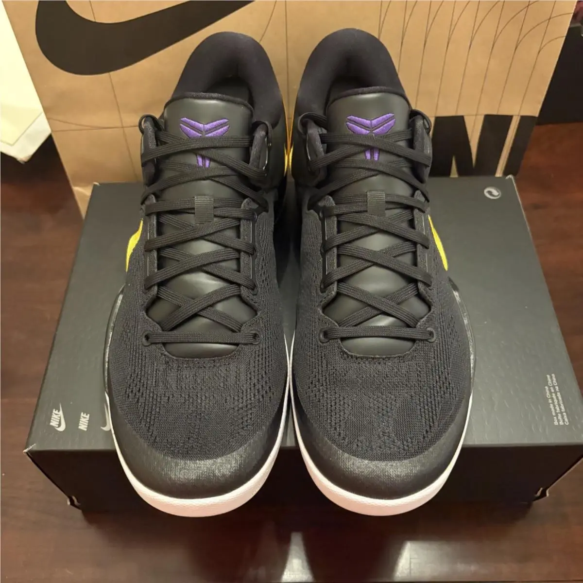 Nike shoes - Nike Kobe 8 System - Kobe System - HF9550001 - Black, Manufacturer: Black/University Gold/White/Court Purple 0
